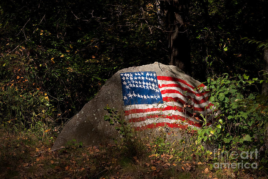 Old Glory ROCKS Photograph by T Lowry Wilson