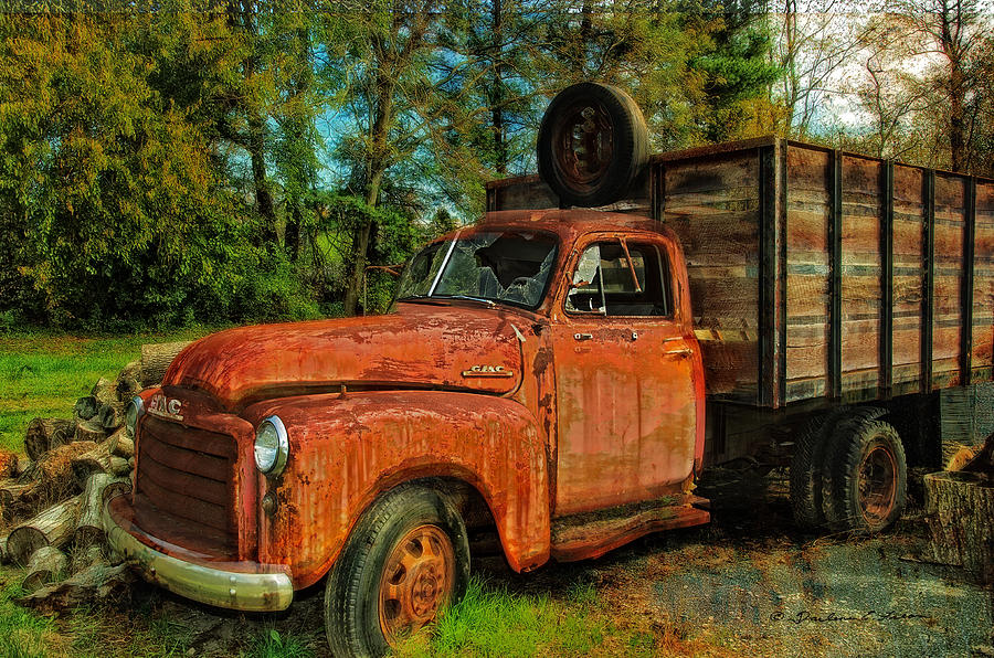 Old GMC Truck Digital Art by Darlene Freas - Fine Art America