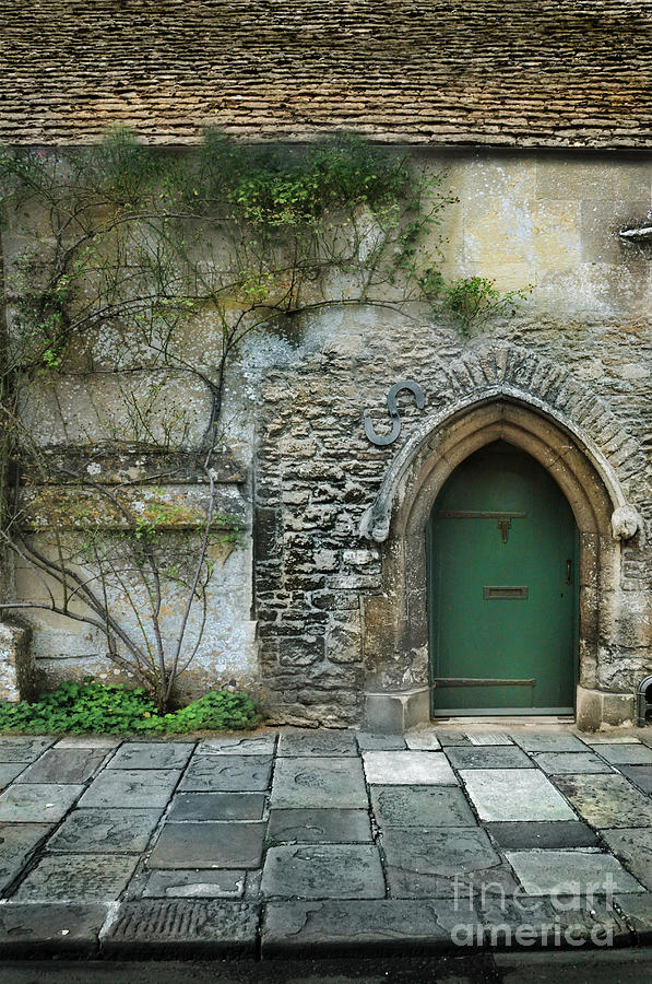 Old Green Door Photograph by Jill Battaglia