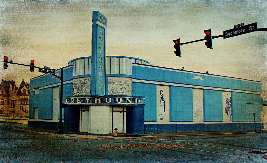 Old Greyhound Bus Station Photograph by Sandy Keeton