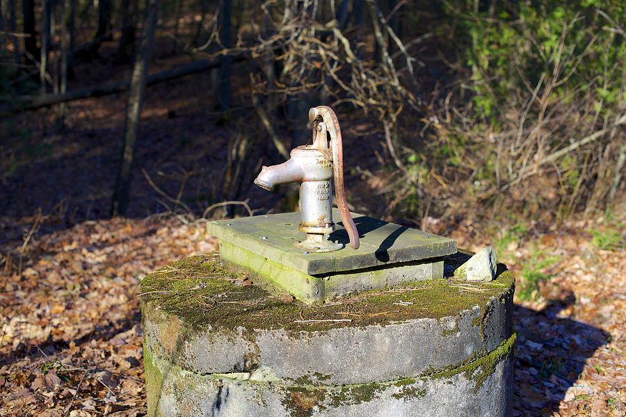 Pump Photograph - Old Hand Pump on a Well by Craig Walker