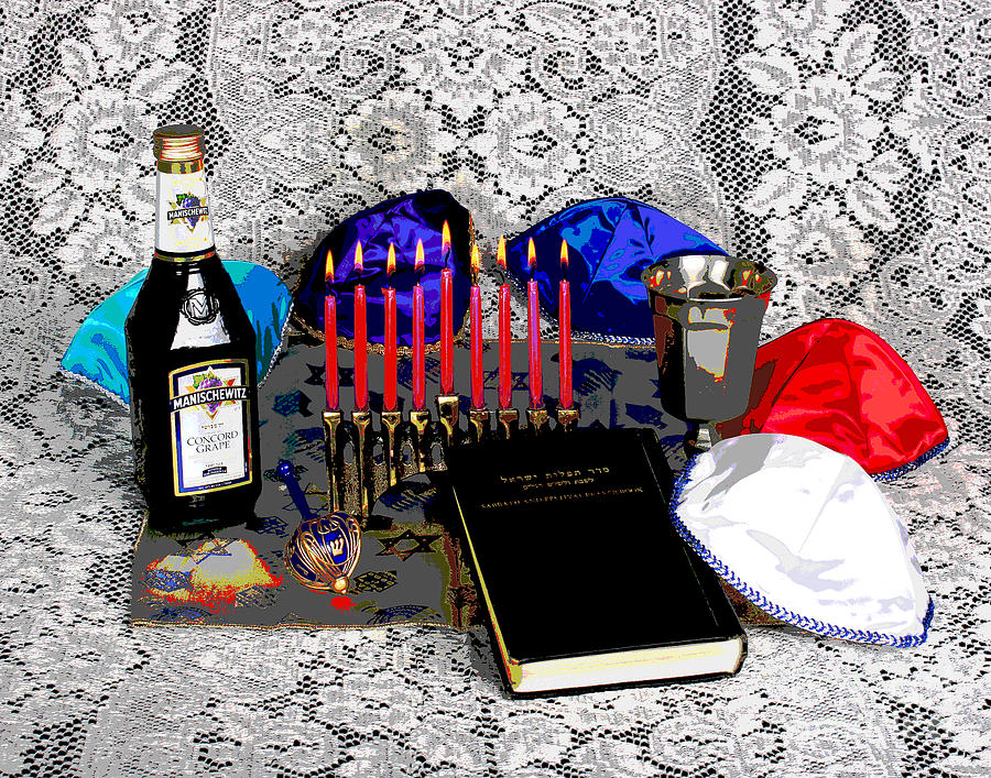 Old Hanukah Moment Photograph by Larry Oskin