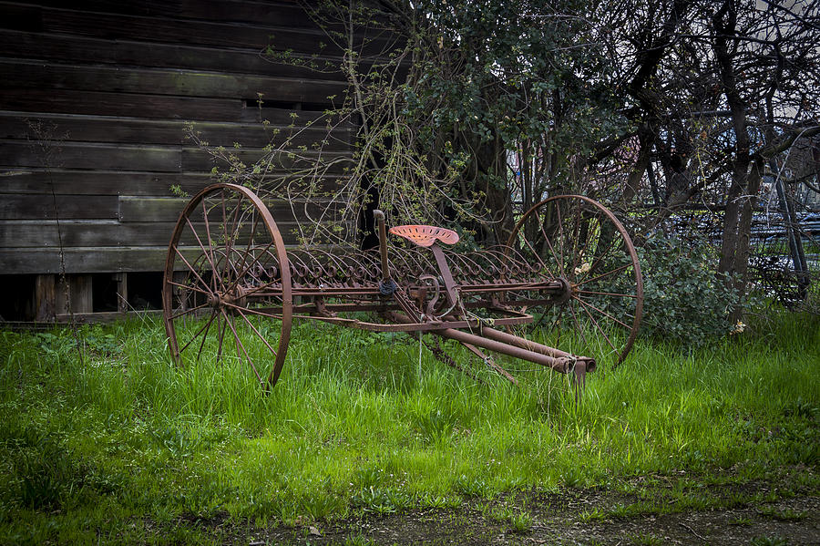Old Hay Machine Photograph by Bruce Bottomley