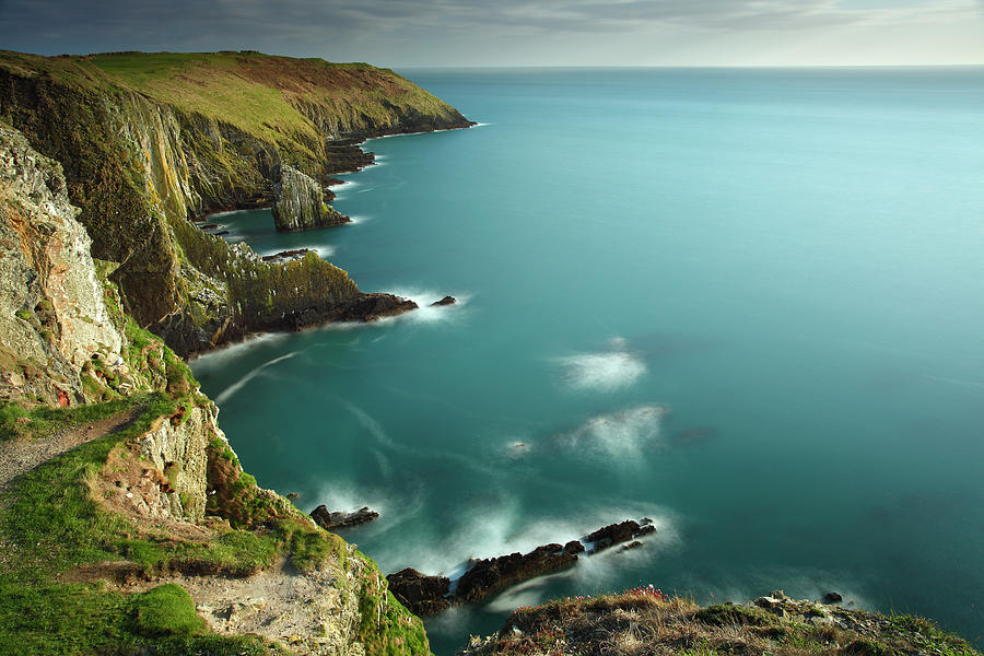 Old Head Of Kinsale Cliffs In Cork by Trish Punch