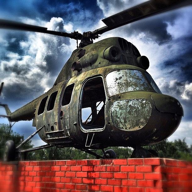 Old Helicopter / Старый Photograph by Sergey Mironov
