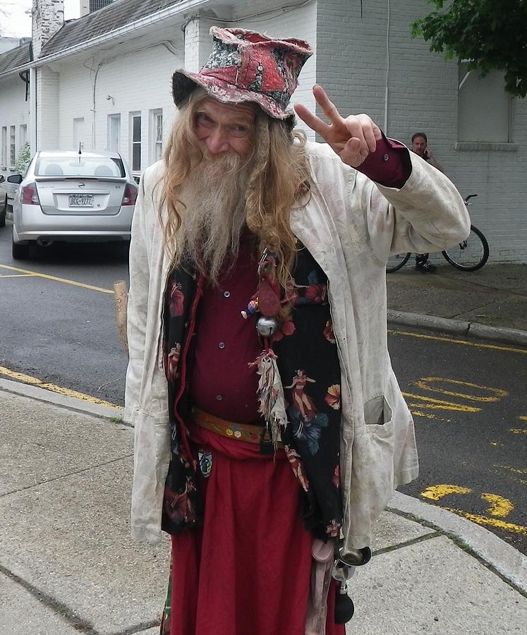 Old Hippie in Woodstock NY  Photograph by Anna Ruzsan