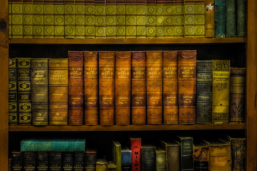 Book Photograph - Old History Books by Paul Freidlund