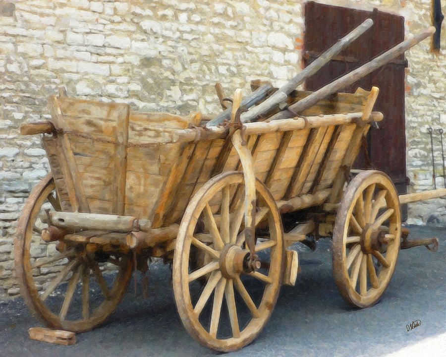 Old Horse Cart Painting by Dean Wittle