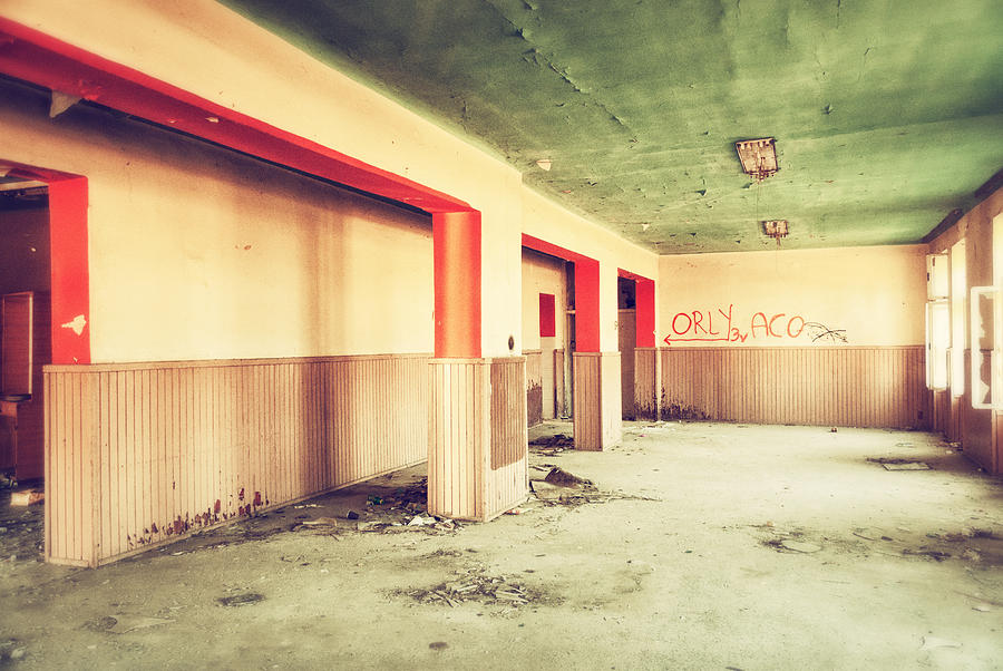 Old hotel interior Photograph by Milica Ljevaja Stojanovic