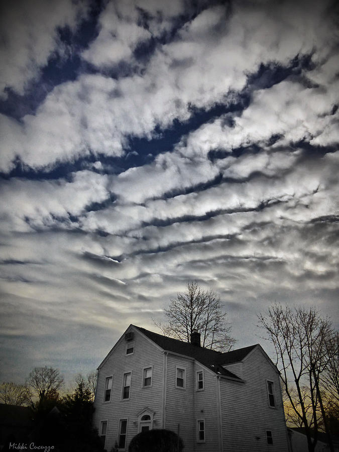 Old House on a cloudy day Photograph by Mikki Cucuzzo