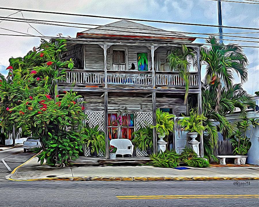 Old House - Quirky Key West Photograph by Rebecca Korpita