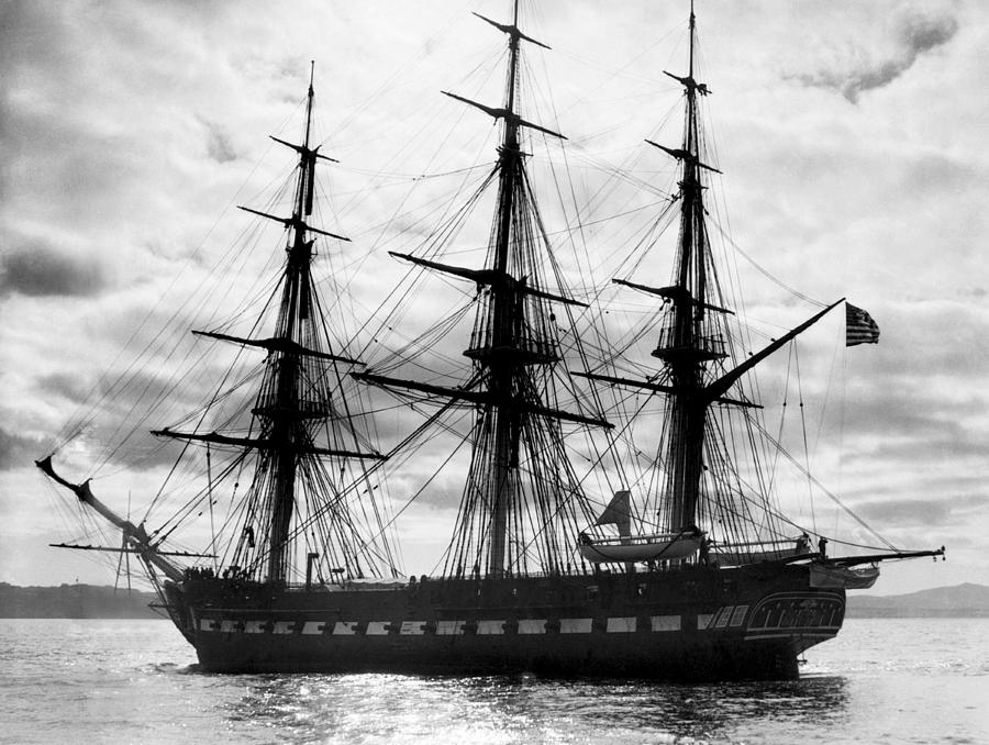 Old Ironsides In Puget Sound Photograph by Underwood Archives