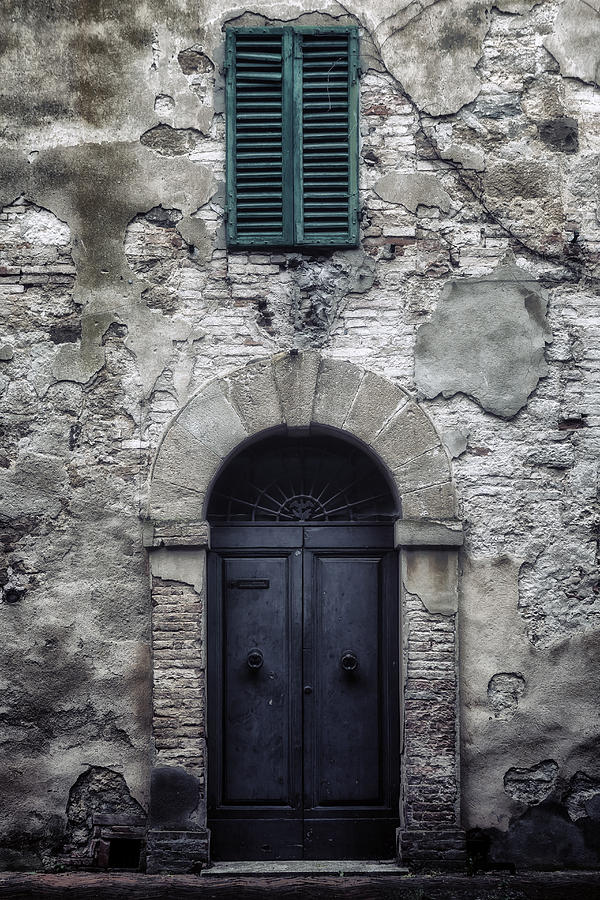 Door Photograph - Old Italian House by Joana Kruse
