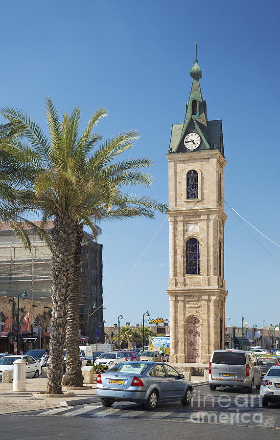 Old Jaffa Clocktower In Tel Aviv Israel Photograph by JM Travel Photography