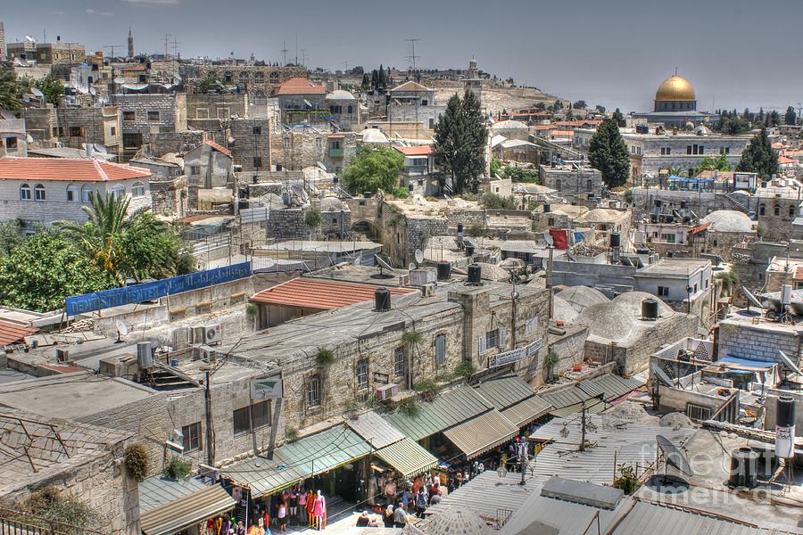 Old Jerusalem Rooftops Photograph by David Birchall