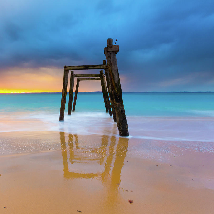 Old Jetty Remnants Photograph by Atan Chua