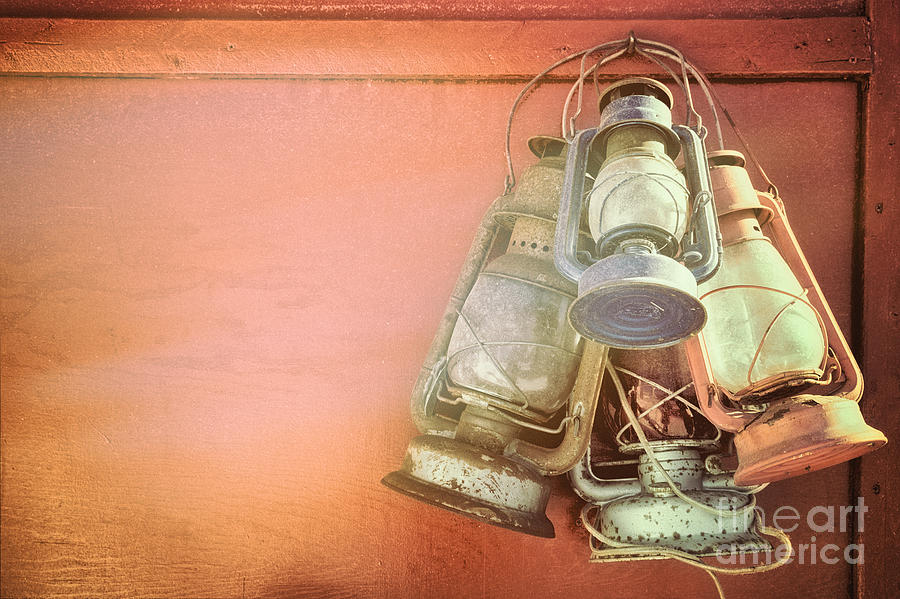 Old kerosene lanterns Photograph by Jane Rix