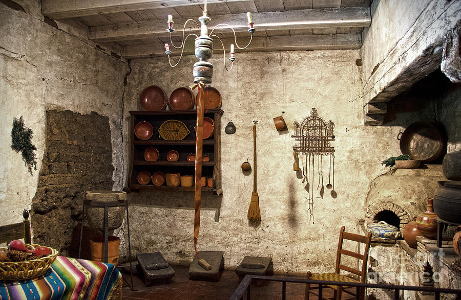 Old kitchen in Carmel Mission Photograph by RicardMN Photography