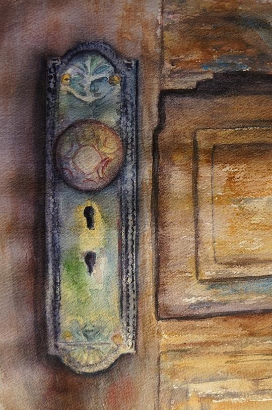 Watercolor Painting - Old Knob by Jan Hough Taylor