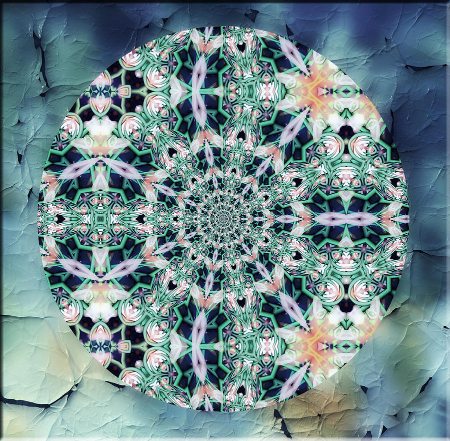 Abstract Mixed Media - Old Lace Mandala by Georgiana Romanovna