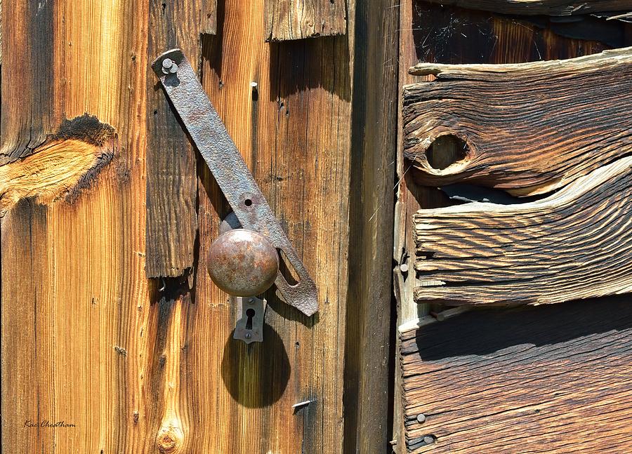 Old Latch and Wood Photograph by Kae Cheatham