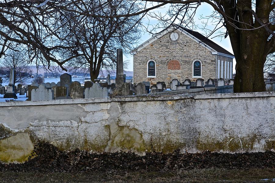 Old Leacock Presbyterian Church and Cemetery Photograph by Tana Reiff