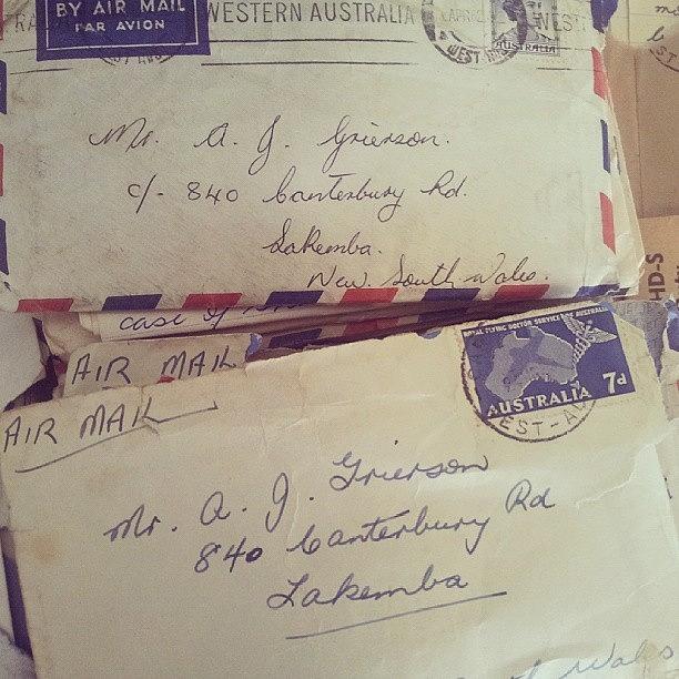 Old Letters From My Aunt And Uncles To Photograph by Ben Reeson