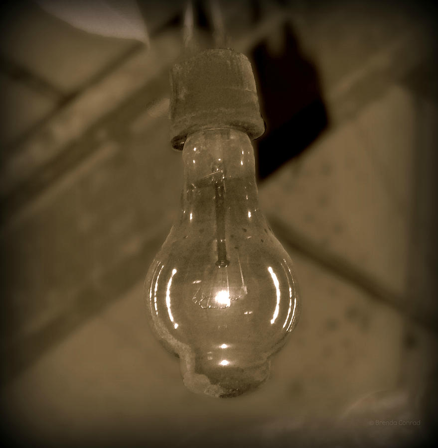 Old Lightbulb Photograph by Dark Whimsy