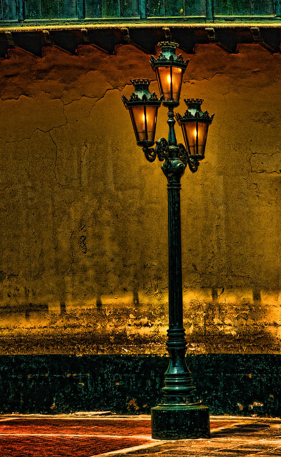 Old Lima Street Lamp Photograph by Mary Jo Allen