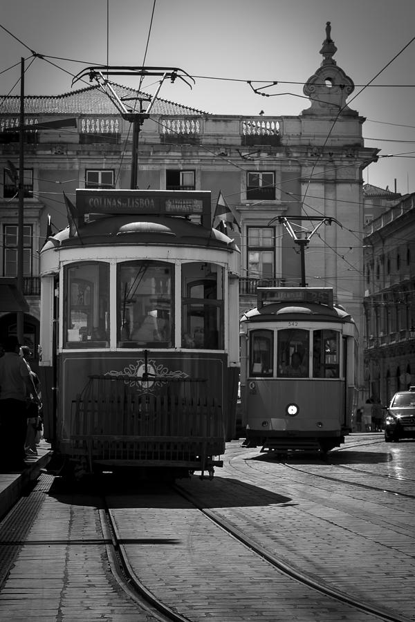 Train Photograph - old Lisbon by Emanuel  Ribeiro