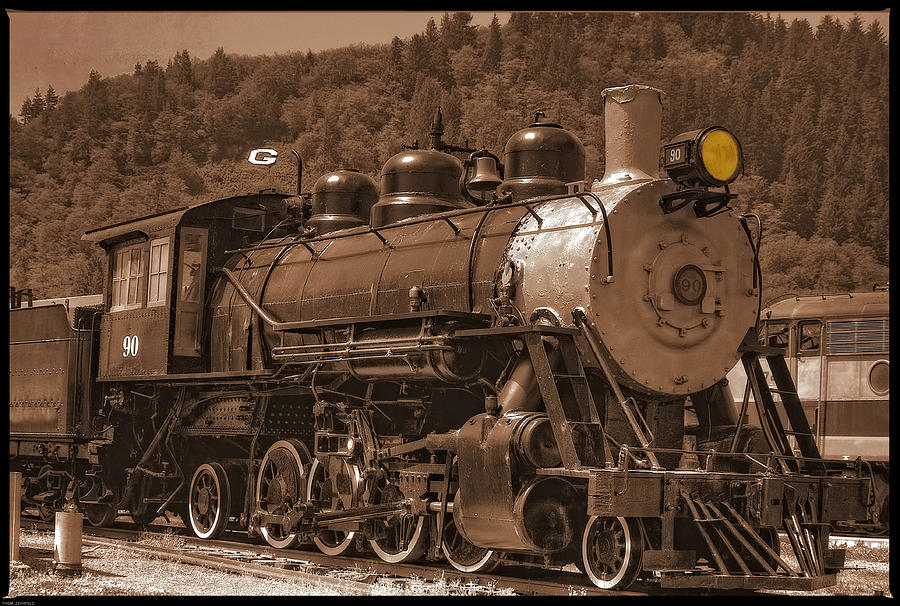 Old Locomotive No.90 Photograph by Thom Zehrfeld