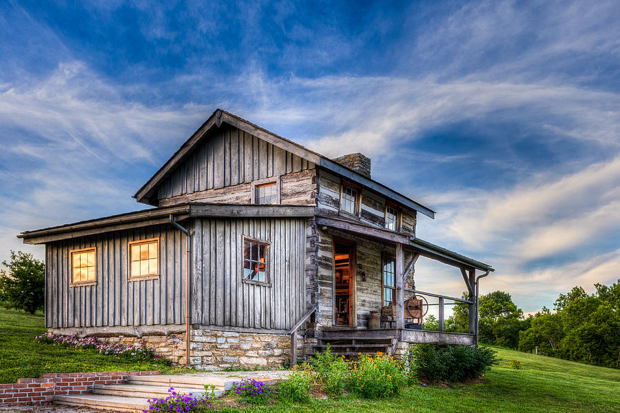 Old Log Cabin Photograph by Keith Allen