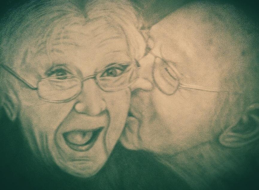 Old love Drawing by Frankie Dratviki - Fine Art America