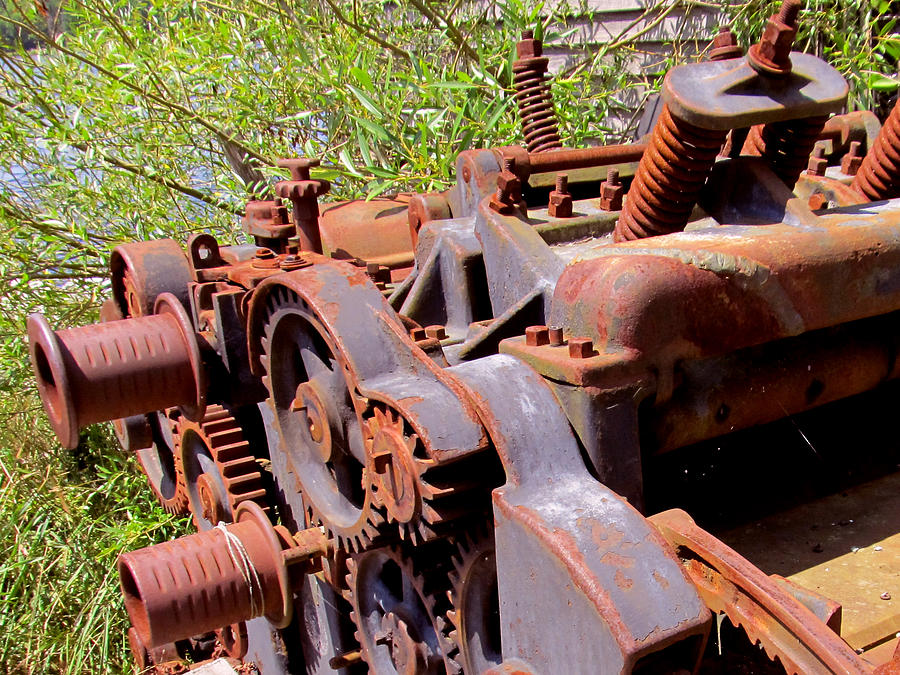 Old Machinery  Photograph by Wayne Enslow