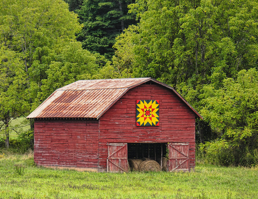 Old Maid Ramble Barn Quilt Photograph by Betty Eich