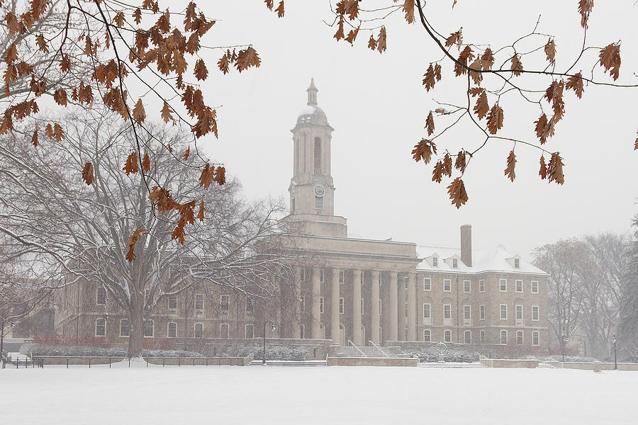 Old Main in Winter Photograph by William Ames