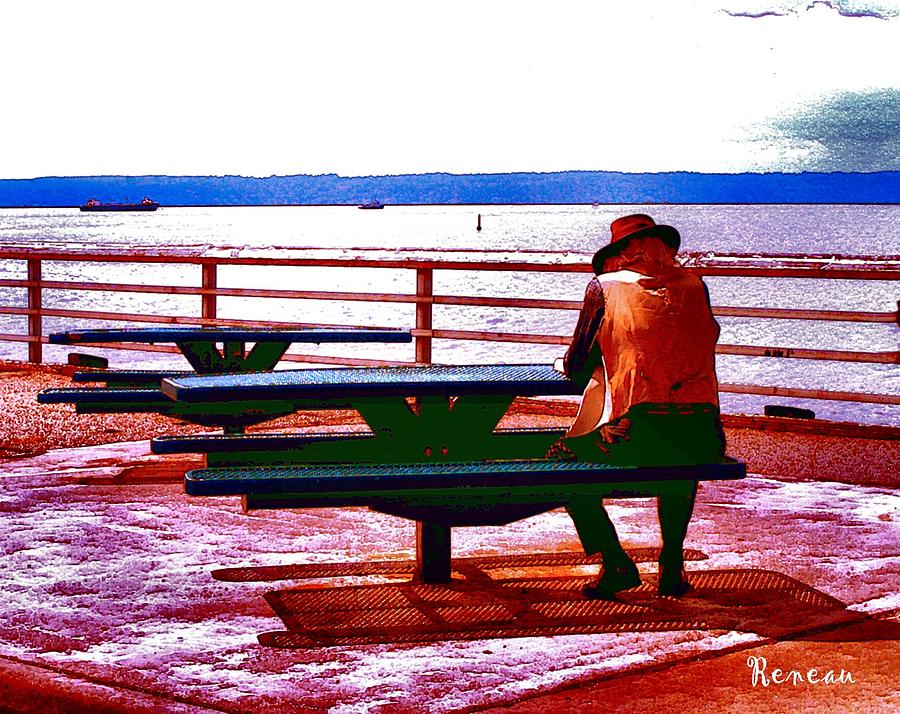 OLD MAN by the SEA Photograph by A L Sadie Reneau