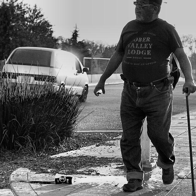 Funny Photograph - #old Man Dropped His Drink On The by William Alvarez