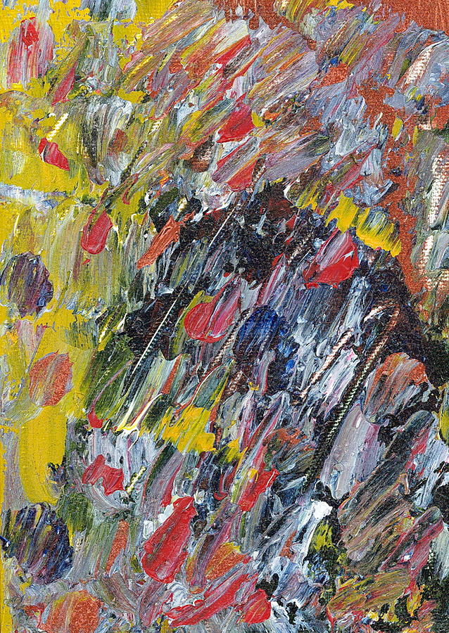 Acrylic Painting - Old Man In A Chair by Sue McElligott Acrylic Painting - Old Man In A Chair by Sue McElligott