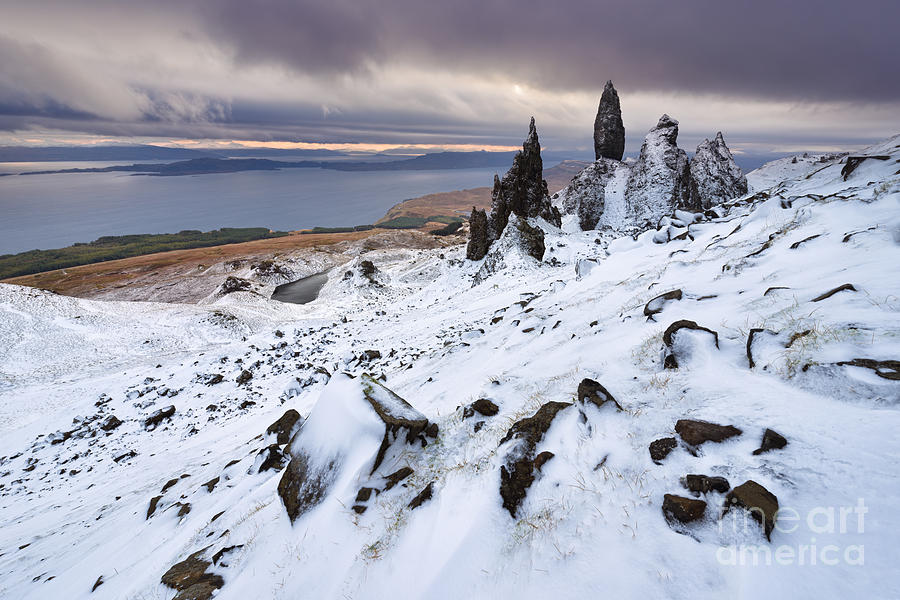 Winter Photograph - Old Man of Storr by Rod McLean