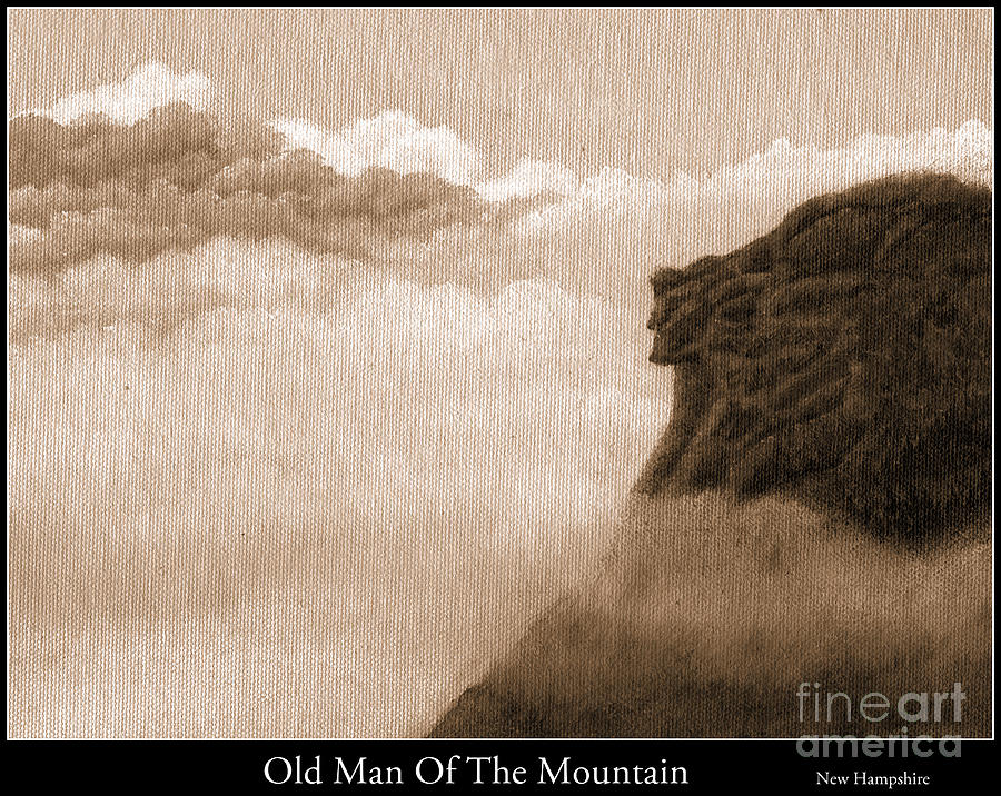 Nature Painting - Old Man of the mountains by Tina Zachary