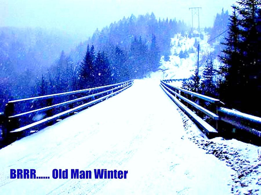 Old Man Winter Photograph by Larry Matthews