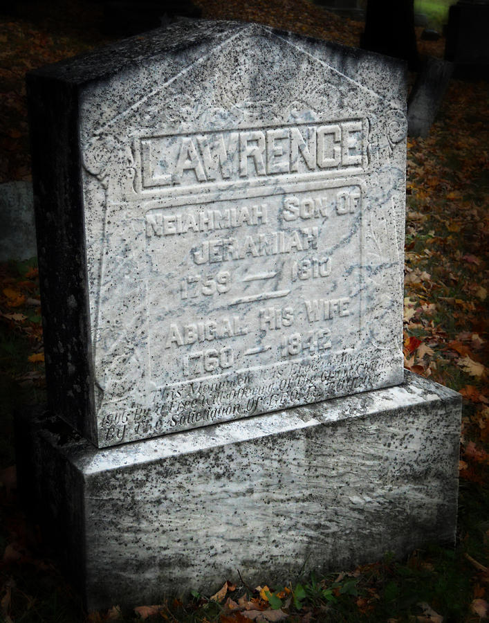Old Marble Gravestone Photograph by Maggy Marsh