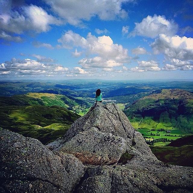 Nature Photograph - Old Me On A Mountain Being Super Cool by Faye Sanna