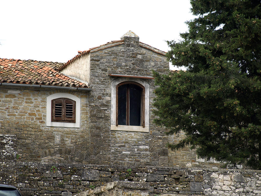 Architecture Photograph - old Mediterranean stone house in Istria by Petra Sarac
