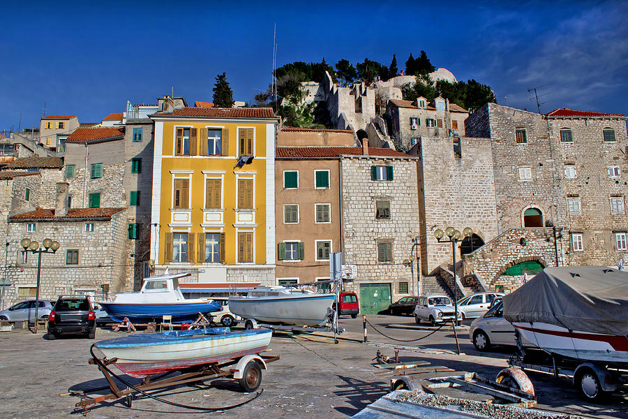 Old mediterranean style houses in Sibenik Photograph by Brch Photography