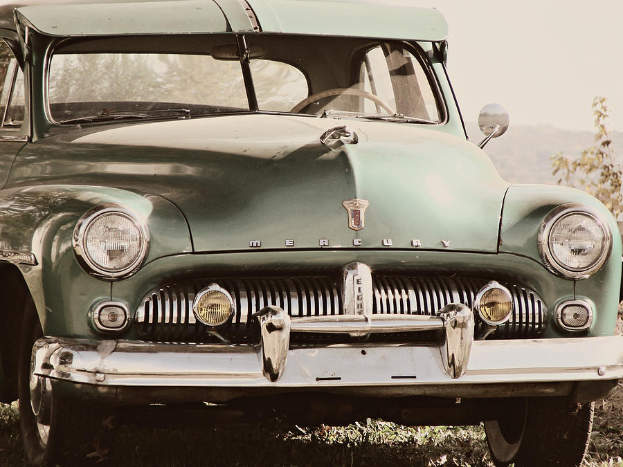 Car Photograph - Old Mercury Tinted by Dark Whimsy