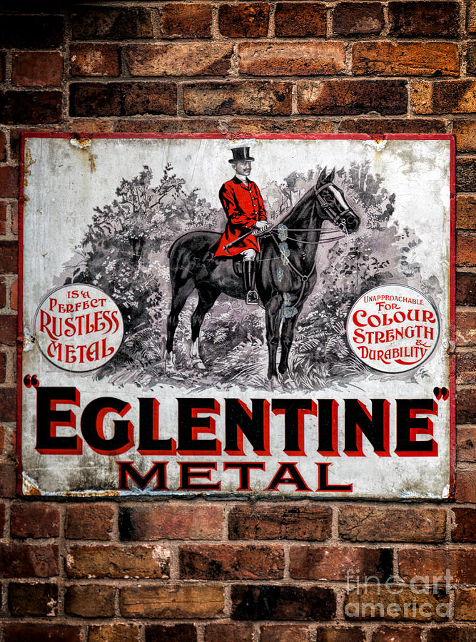 Old Metal Sign Photograph by Adrian Evans