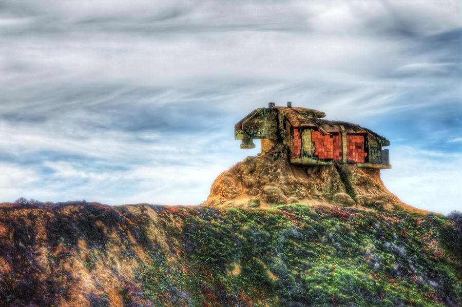 Old Military Base at Devils Slide - San Mateo County California  Photograph by Jennifer Rondinelli Reilly - Fine Art Photography