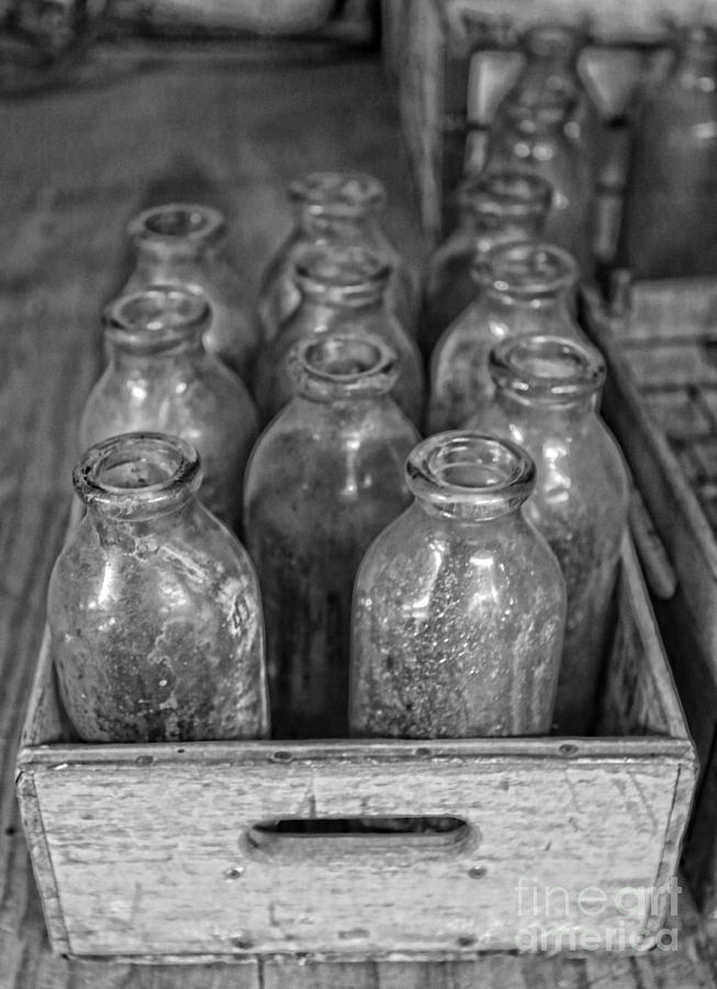 Old Milk Bottles Photograph by Lee Dos Santos